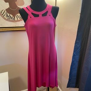 Pink high low dress